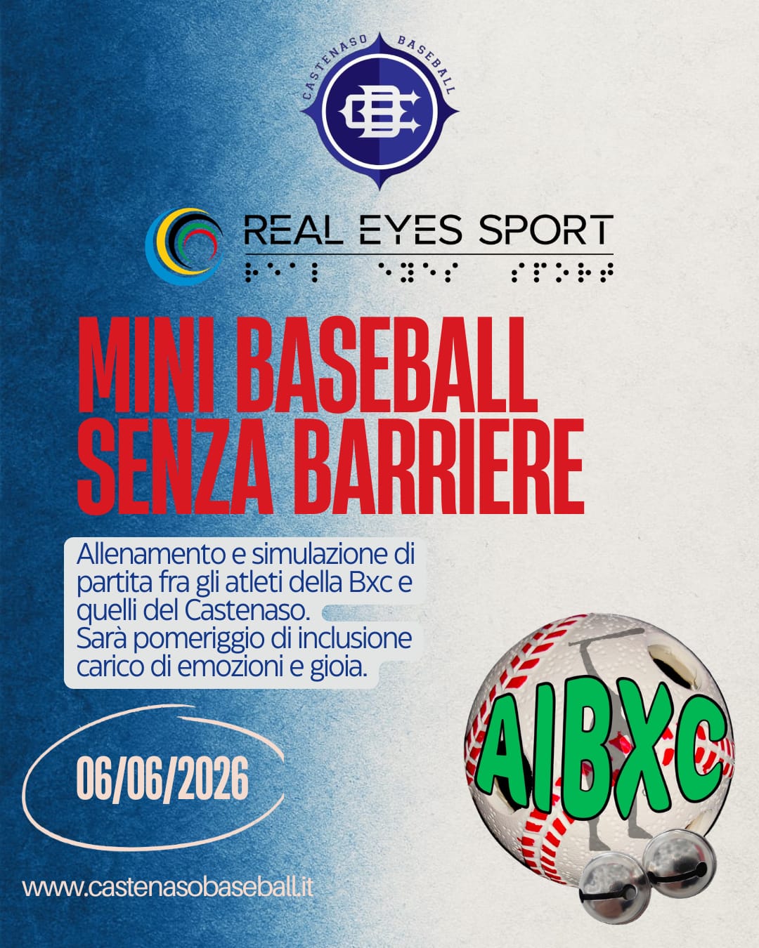 Mini Baseball senza barriere